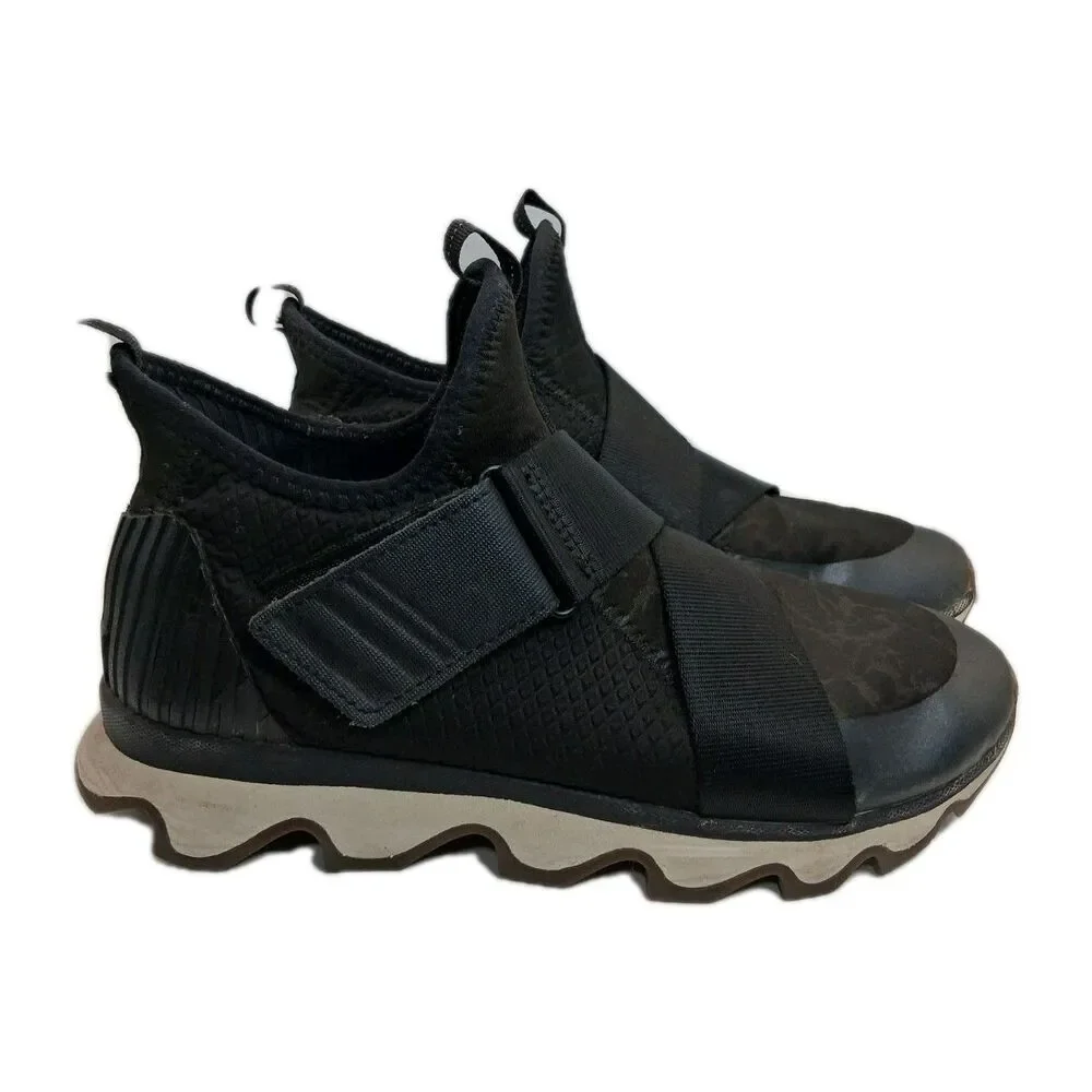 Sorel Women's Kinetic NL3374-010 Black SlipOn Athletic Casual Sneakers Shoes 8.5